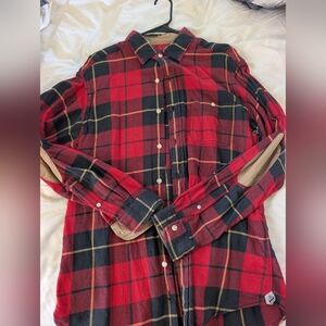 Red and Black Plaid Men's Shirt